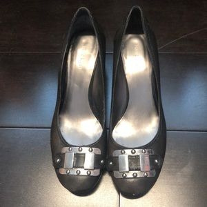 Nine West buckle wedge
